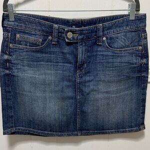 GAP Women's Dark Denim Mini Skirt